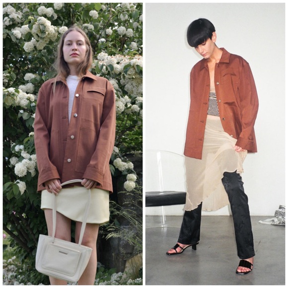 Nomia NYC oversized vintage Chore Jacket - Tobacco Brown - Picture 2 of 13